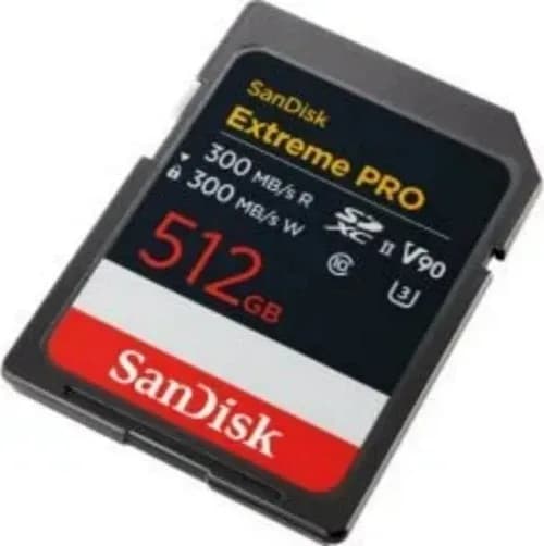 Sandisk Extreme Pro 512GB 300/300MB/s SDXC V90 UHS-II U3 8K/4K UHD Hafıza Kartı SDSDXDM-512G-GN4IN