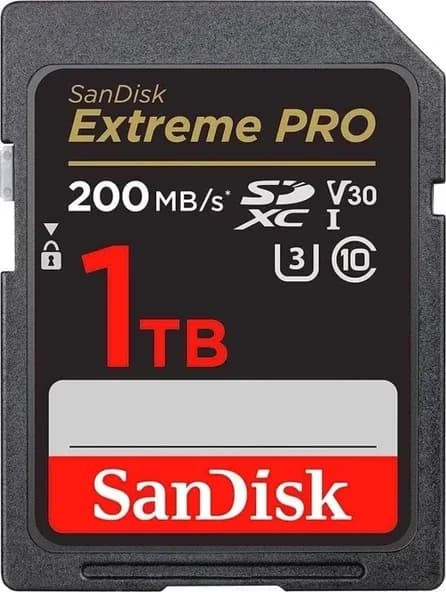 Sandisk 1 Tb Extreme Pro Sdxc Class 10 Kart 200 Mb/S