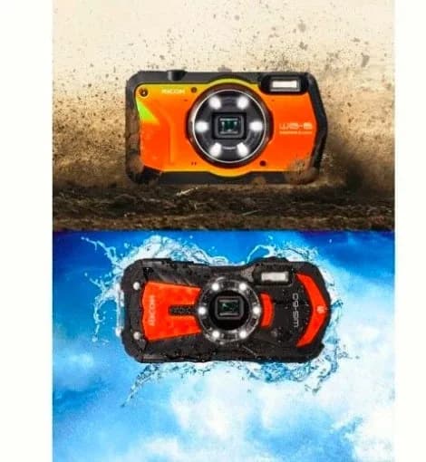 Ricoh WG-6 Dijital Fotoğraf Makinesi (Turuncu)