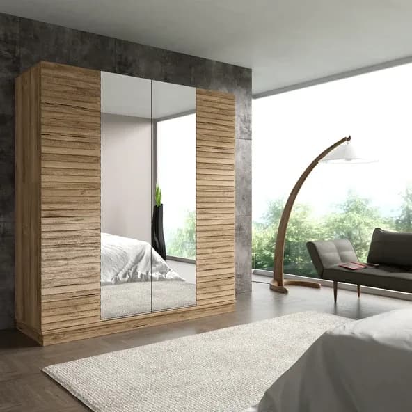 Hunerika Nanoma  Premium 4 kapaklı Gardırop,minifiks bağlantılı
