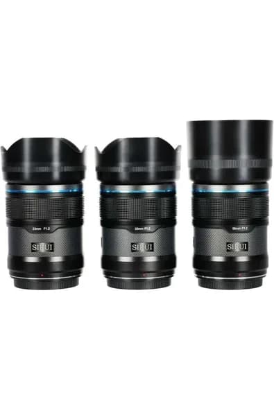SIRUI Sniper f/1.2 Autofocus 23mm, 33mm, 56mm Lens Kit (Sony E)