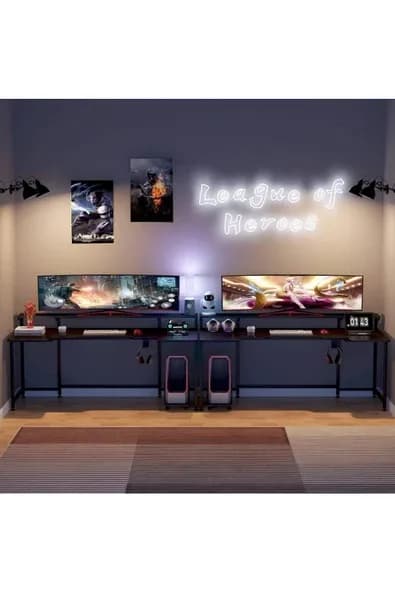 Zizuva Tasarım Siyah Gaming&çalışma Masası