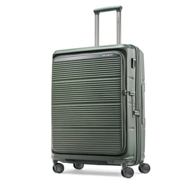 Samsoniite Paralux HS Spinner 67/24 EXP Orta SP, Zeytin Yeşili, Orta, Sert Taraf