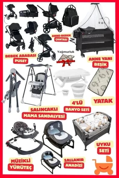 ÖYKÜ BEBEK DUNYASI FlexOptima Yeni Doğan Bebek Çeyiz Seti (22Parça) Sevgiyle Büyüyen Minikler İçin