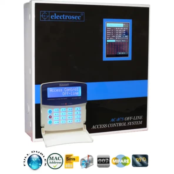 Electrosec AC-075ETH Güvenlik Amaçlı Off-Line ve Online Kartlı Geçiş Sistemi