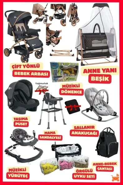 ÖYKÜ BEBEK DUNYASI Premium Yeni Doğan Bebek Çeyiz Seti (19 Parça) Her Bebeğin İlk Öyküsü Burda Başlar