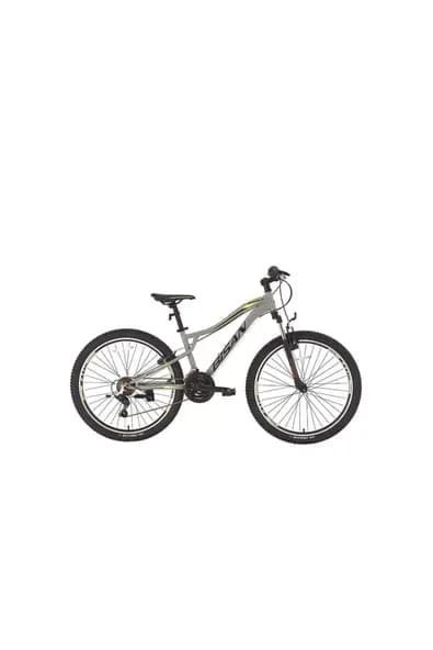 Bisan BİSAN BUFFALO DAĞ BİSİKLETİ 37 CM V 27,5 JANT 21 VİTES AÇIK GRİ SİYAH SARI