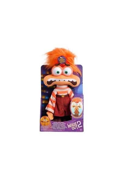 3 ADET Endişe Sesli Hareketli Peluş 25 cm Inside Out 2