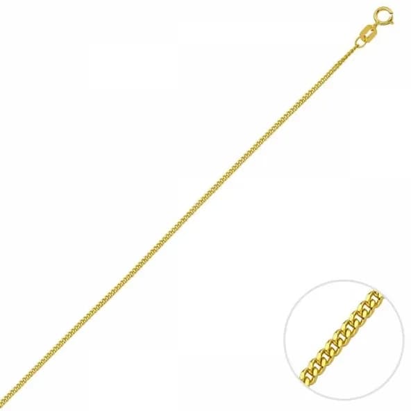 60 Cm Altın Oluklu Gurmet Zincir