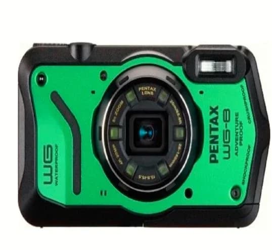Ricoh PENTAX WG-8 Dijital Outdoor Fotoğraf Makinesi (Yeşil)
