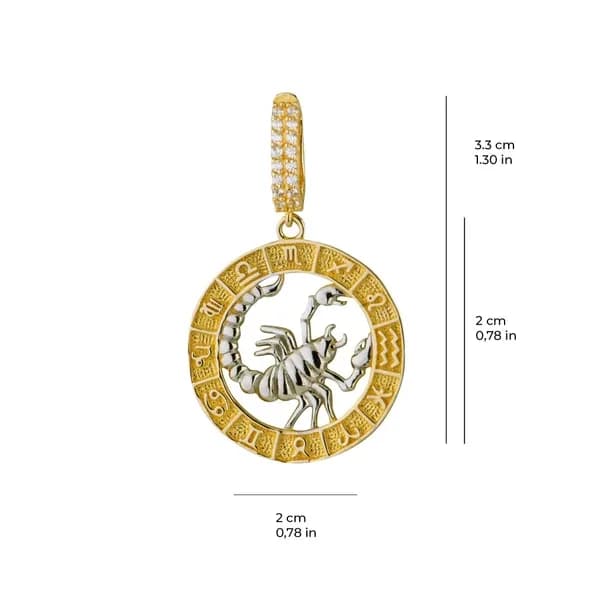 Akrep Burç Altın Charm 2,71 gr