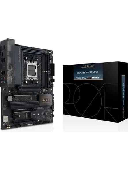 Asus Proart B650-Creator Amd B650 Am5 Ddr5 6400 Dp Hdmı 4X M2 Usb3.2 Wifi 6E + Bt Aura Rgb 2.5Gbit Lan Atx (Proart B650-