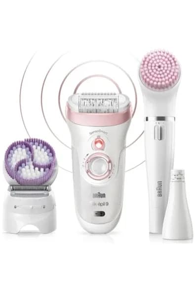 Braun Silk-épil 9 9975 Güzellik Seti Sensosmart Kablosuz Islak-kuru Kullanım 8 Ek Parçalı Epilatör