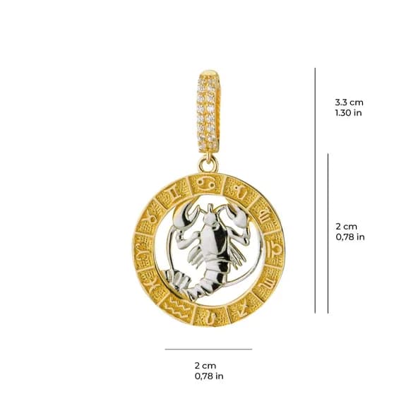 Yengeç Burç Altın Charm 2,57 gr