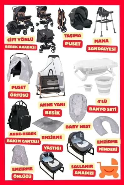 ÖYKÜ BEBEK DUNYASI Moms Pluss Yeni Doğan Bebek Çeyiz Seti (18 Parça) Bebeğiniz İçin Gerekli Olan Her Şey