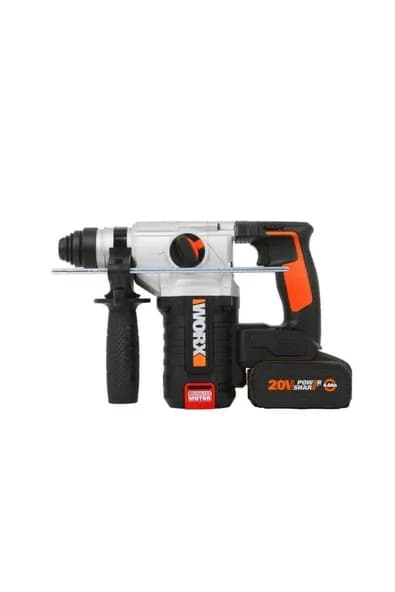 Wx380 20volt 4.0ah. 2.2j Li-ion Çift Akülü Şarjlı Profesyonel Sds-plus Pnömatik Kırıcı/delici
