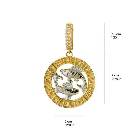 Balık Burç Altın Charm 2,93 gr
