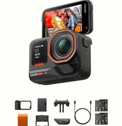 Insta360 Ace Pro 2 Pocket Print Bundle Çift Bataryalı Çantalı Set
