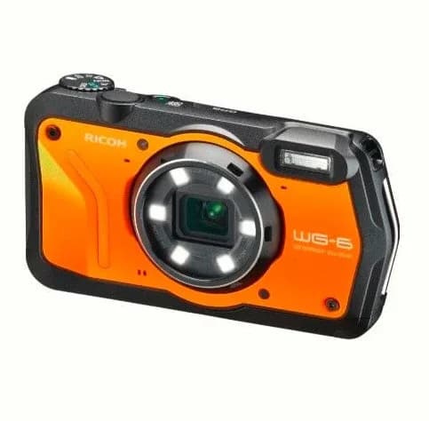 Ricoh WG-6 Dijital Fotoğraf Makinesi (Turuncu)