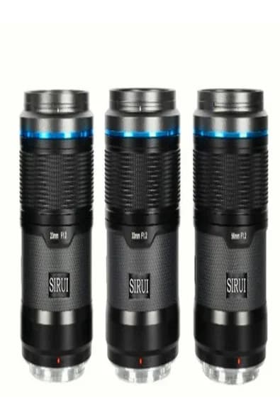 SIRUI Sniper 23mm, 33mm & 56mm F1.2 APSC Auto-Focus Lens Kit X Mount, Black