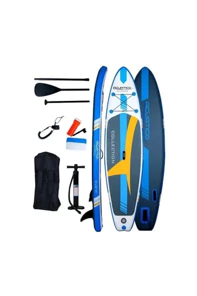 acuatico collection Şişme Sup Board/Isup Stand Up Paddle Board 305x76x15 Cm Turuncu&Beyaz&Mavi&G