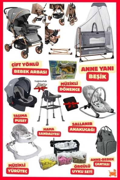 ÖYKÜ BEBEK DUNYASI Premium Yeni Doğan Bebek Çeyiz Seti (19 Parça) Her Bebeğin İlk Öyküsü Burda Başlar