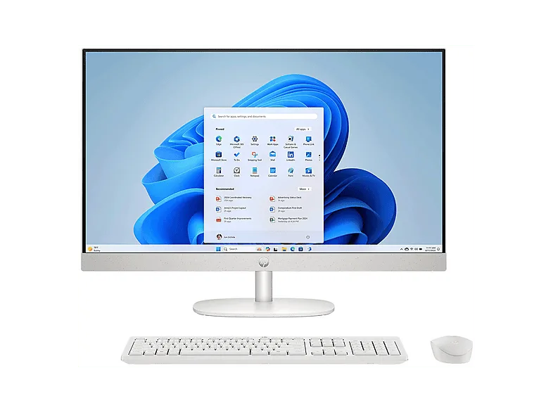 HP 24 CR2011NT D2VC1EA009 FHD Intel Core Ultra 7 255U 16 GB 1 TB 23,8 inç Windows 11 Pro All In One Bilgisayar Beyaz